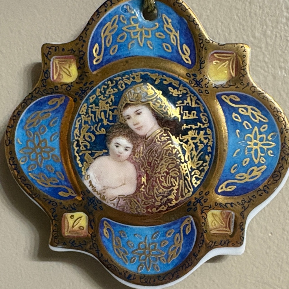 Edna Hibel “And Unto Us A Child Is Given “ ornament